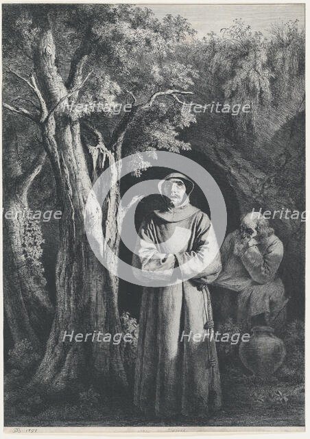 Monks in the Desert, 1797. Creator: Jean-Jacques de Boissieu.
