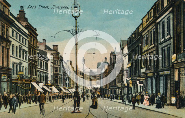 Lord Street, Liverpool, c1910. Artist: Unknown.