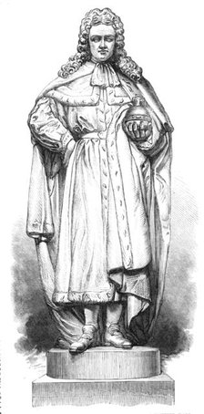 Statue of William III., by T. Woolner, in Westminster Hall, 1868. Creator: Unknown.
