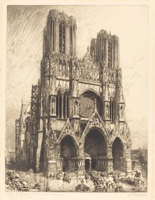 Reims Cathedral (Cathedrale de Reims), 1911. Creator: Auguste Lepere.