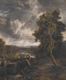 East Bergholt - Lock on Stour, unknown date, c1809. Creator: John Constable.
