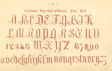 '16th Century. Large, Small and Numerals. French. MS.', 1862. Artist: Unknown.