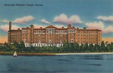 'Municipal Hospital, Tampa, Florida', c1940s. Artist: Unknown.