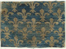 Textile with Fleur-De-Lis Motif, Italian, 13th century. Creator: Unknown.