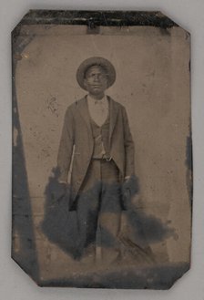 Untitled (Portrait of a Standing Man), 1860s. Creator: Unknown.