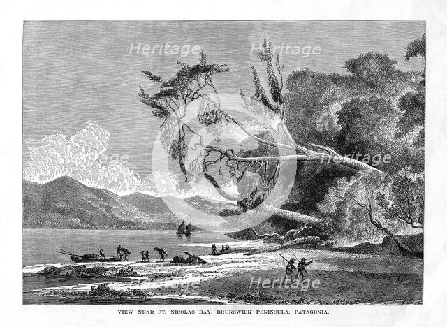 St Nicolas Bay, Brunswick Peninsula, Patagonia, 19th century. Artist: Unknown
