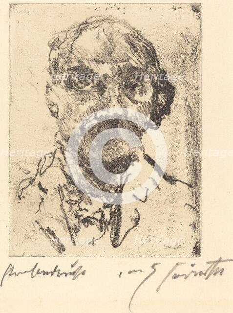 Selbstbildnis (Self-Portrait), 1921/1922. Creator: Lovis Corinth.