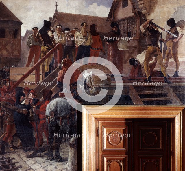 Execution of Jean Desmartes, 1383 (19th/early 20th century). Artist: Jean-Paul Laurens