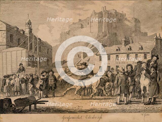 Grassmarket, Edinburgh, c1820s. Creator: Walter Geikie.