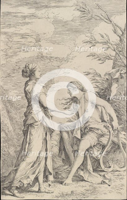 Apollo and the Cumaean Sibyl, ca. 1661. Creator: Salvator Rosa.