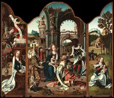The Adoration of the Magi (Triptych). Creator: Coecke van Aelst, Pieter, the Elder (1502-1550).