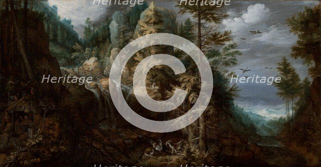 Landscape with the Temptation of Saint Anthony, 1617. Creator: Roelandt Savery.