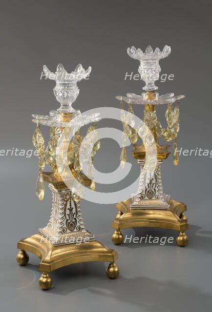 Pair Of Candlesticks, c1775-80. Creator: James Giles.