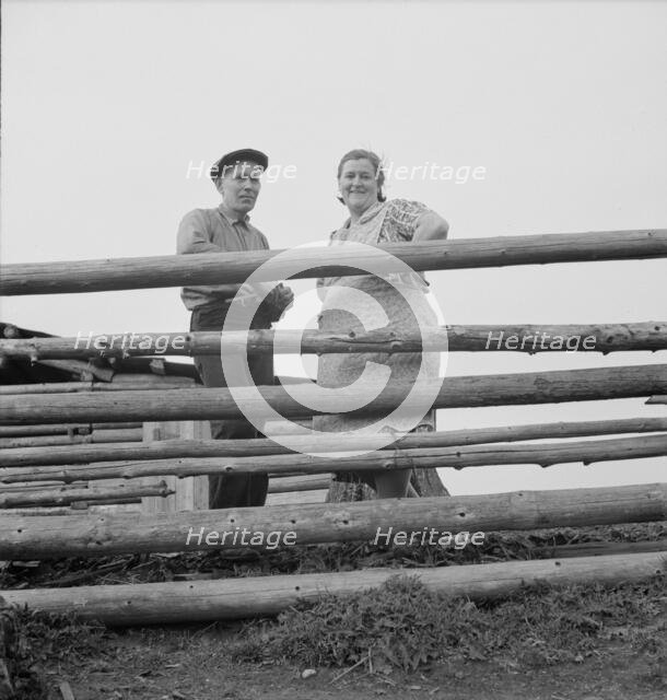 Possibly: Farm family in the cut-over land, Priest River Valley, Bonner County, Idaho, 1939. Creator: Dorothea Lange.