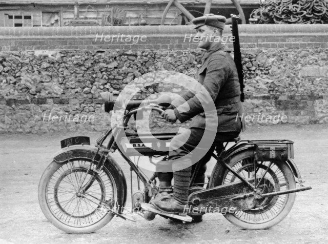 1918 500cc BSA WD motorcycle, (c1918?). Artist: Unknown