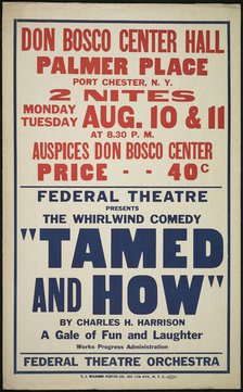 Tamed and How, Port Chester, NY, [1930s]. Creators: Unknown, Charles H Harrison.