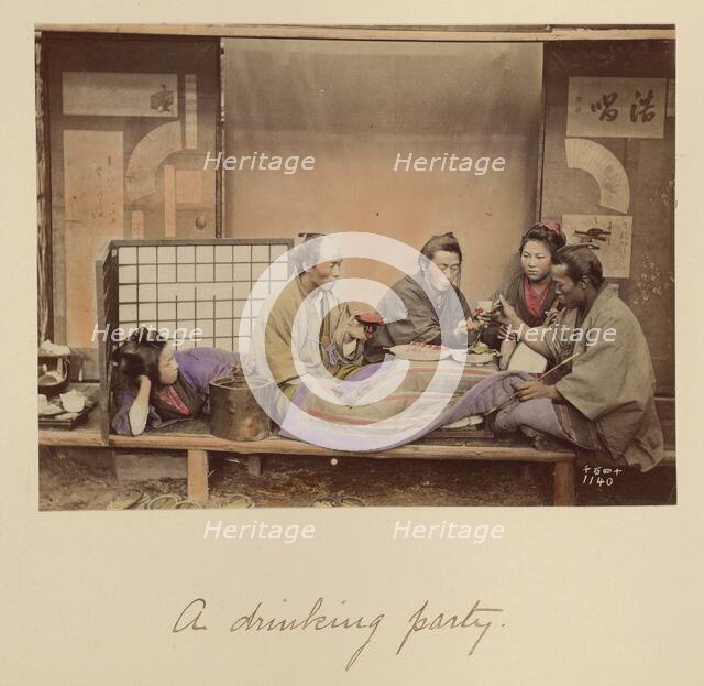 A Drinking Party, about 1873-1883. Creator: Shinichi Suzuki I.