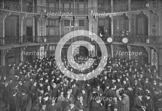In the Coal Exchange, City of London, c1903 (1903). Artist: Unknown.