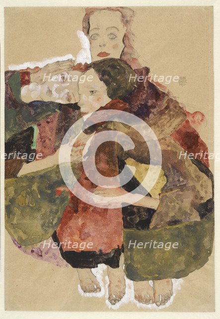 Group of Three Girls, 1911.