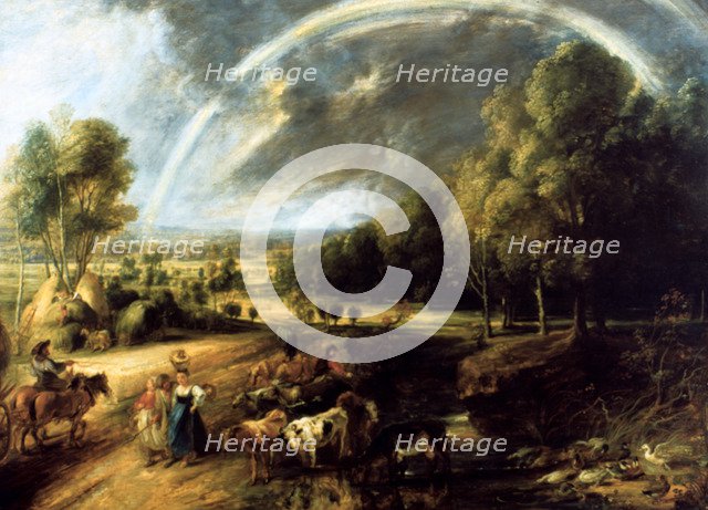 'Landscape With A Rainbow', c1630. Artist: Peter Paul Rubens