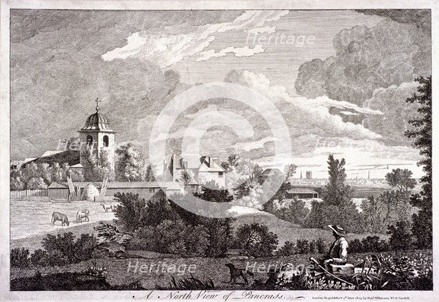 St Pancras, London, 1805. Artist: Anon