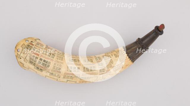 Powder Horn, American, Charleston, South Carolina, dated 1770. Creator: Unknown.