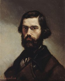 Portrait of Jules Vallès (1832-1885), 1861. Creator: Courbet, Gustave (1819-1877).