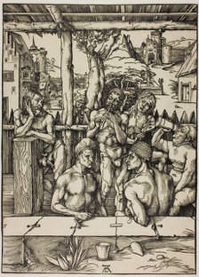 The Men’s Bath, c. 1496. Artist: Dürer, Albrecht (1471-1528)