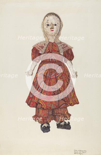 Doll, c. 1938. Creator: Molly Bodenstein.