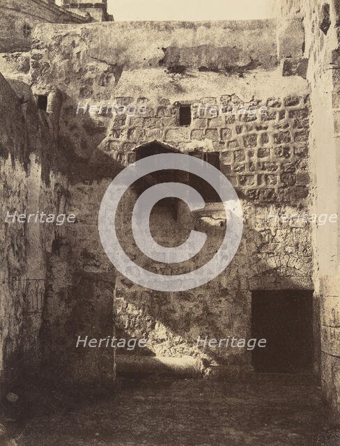 IXe Station. Jésus tombe pour la troisième fois. Le fut de colonne qui se trouve ..., 1860 or later. Creator: Louis de Clercq.