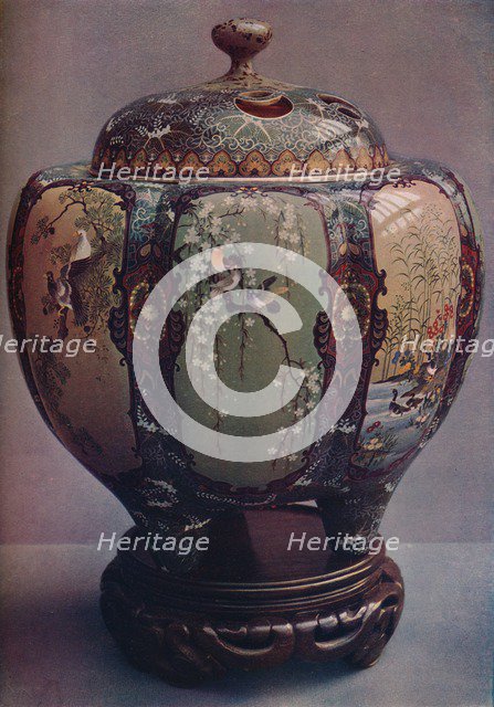 'Cloisonne Enamel Incense Burner. By Ando Jubei of Nagoya', c1900. Artist: Ando Jubei.