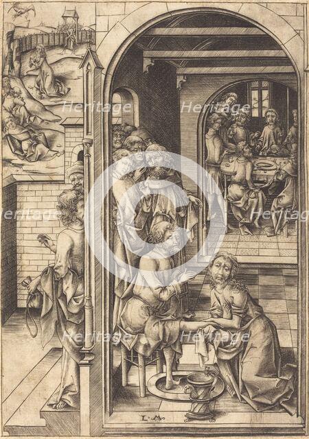 Christ Washing the Feet of the Apostles, c. 1480. Creator: Israhel van Meckenem.