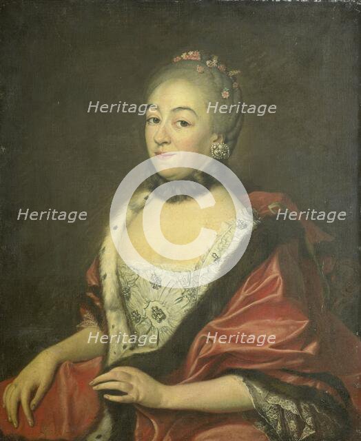 Sandrina van den Broeke, Wife of George Lodewijk Matthes, 1764. Creator: Noel Challe.