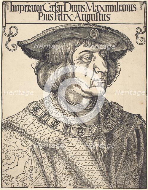 Emperor Maximilian I, c. 1518. Creator: Albrecht Durer.