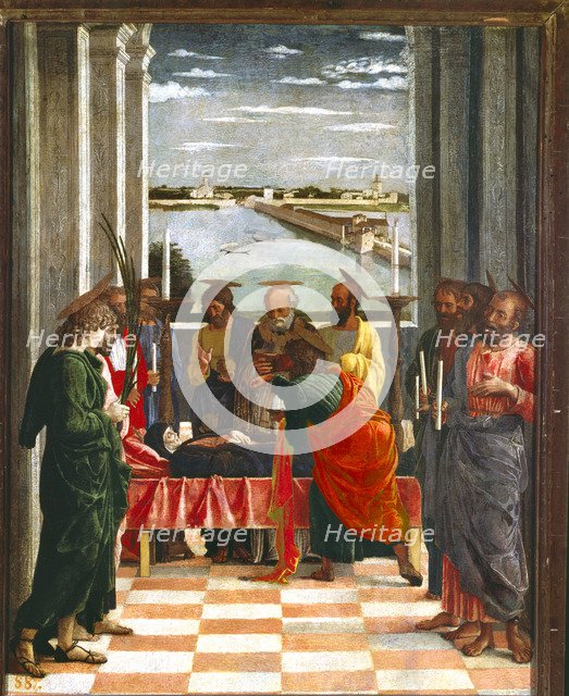 Death of the Virgin' oil by Mantegna.