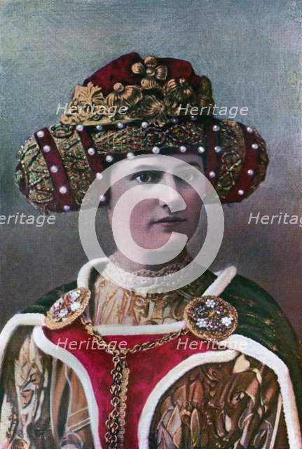 Lady's headdress, 14th century, (1910). Artist: Unknown