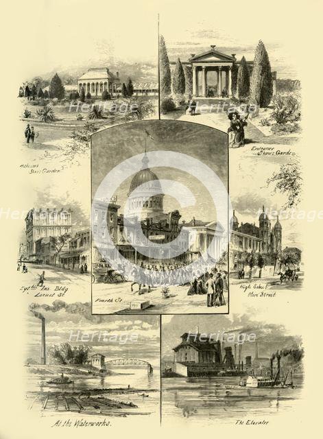 'Scenes in St. Louis', 1874.  Creator: Alfred Waud.