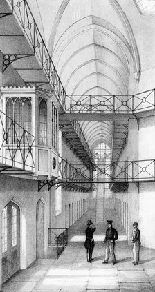 Reading Gaol, Berkshire, England, c1850. Artist: Unknown
