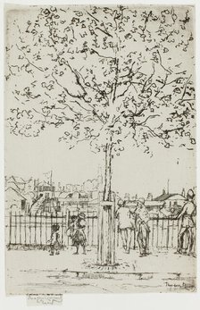Chelsea Embankment, June, 5 p.m., 1889, 1889. Creator: Theodore Roussel.