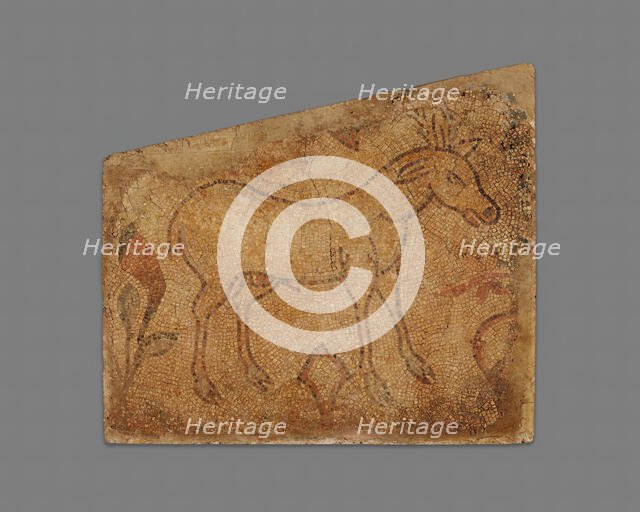 Deer in Floral Field, 4th-5th century. Creator: Unknown.