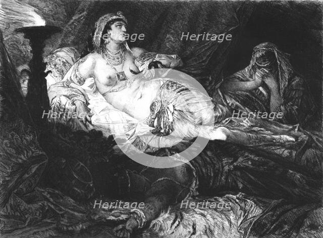 'Cleopatra', after Hans Makart', c1880-83. Creator: W Unger.