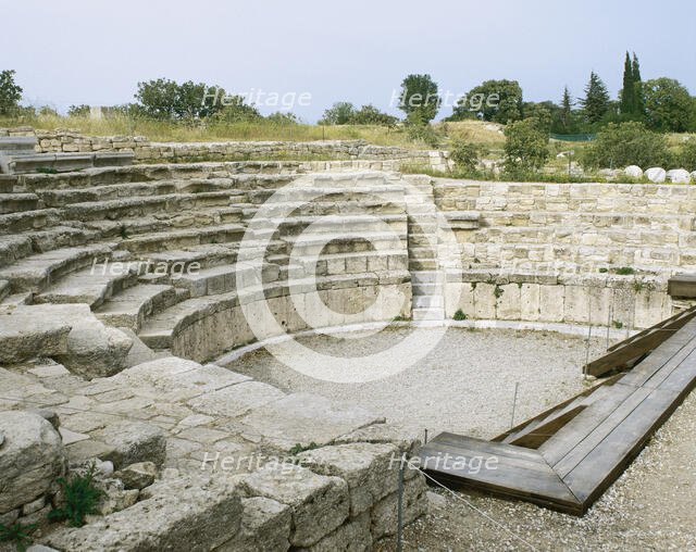 Ruins of Bouleuterion (council house), Troy, Turkey, 2005. Creator: Unknown.