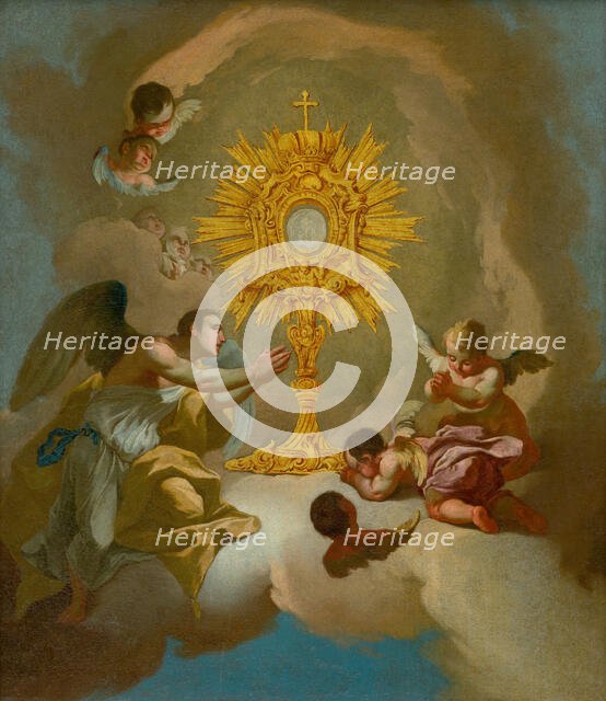 Monstrance (Adoration of the Blessed Sacrament), 1750-1770. Creator: Johann Lucas Kracker.