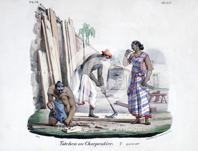'Carpenters', 1828. Artist: Marlet et Cie