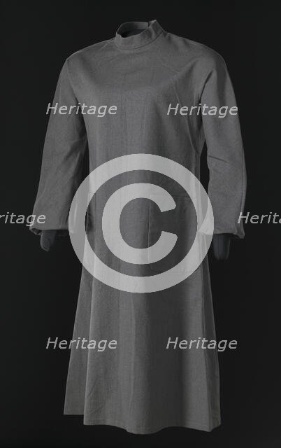 Grey balloon sleeve dress designed by Arthur McGee, mid 20th-late 20th century. Creator: Arthur McGee.