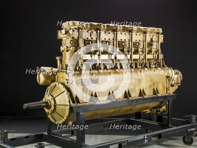 Curtiss Ricardo R-6, In-line 6 Engine, ca. 1921. Creator: Curtiss Aeroplane and Motor Company.