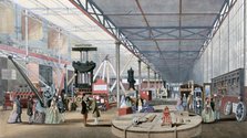 Machinery Hall, Crystal Palace Exhibition, London, 1851. Artist: Unknown