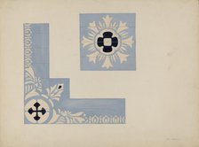 Stencil of Ceiling (Mariner's Church), c. 1937. Creator: James McLellan.