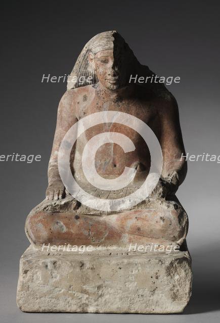 Seated Scribe of Medthu, c. 1479-1425 BC. Creator: Unknown.