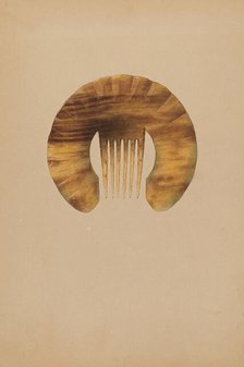 Comb, c. 1937. Creator: John H. Tercuzzi.